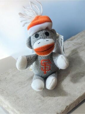 San Francisco Giants Baseball MLB Sock Monkey Plush New 6.5"